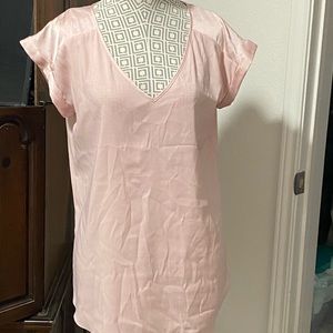 Pink v neck blouse from express